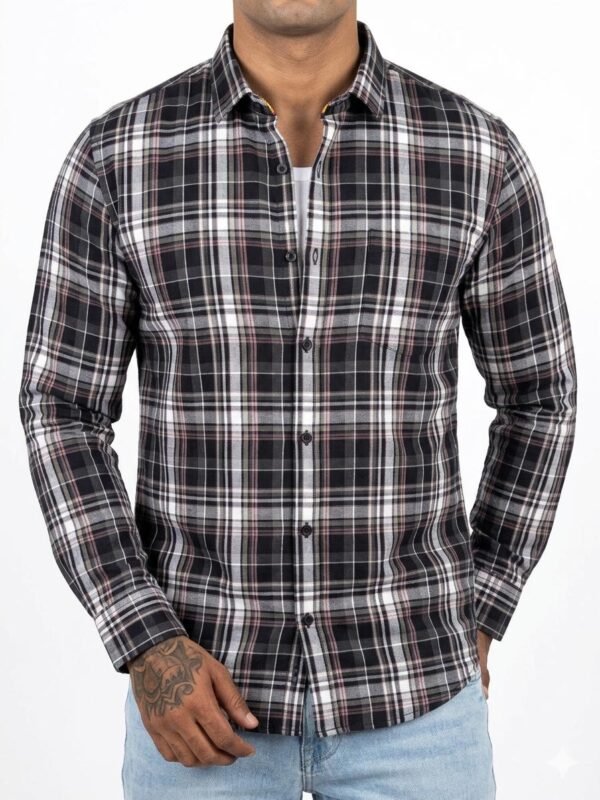 premium checked shirt